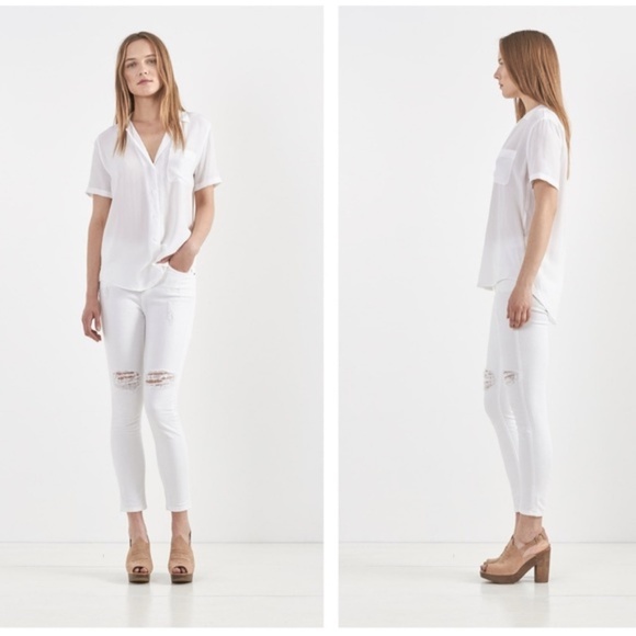 CURRENT/ ELLIOTT The Stiletto Cropped Skinny Jeans - Picture 2 of 5